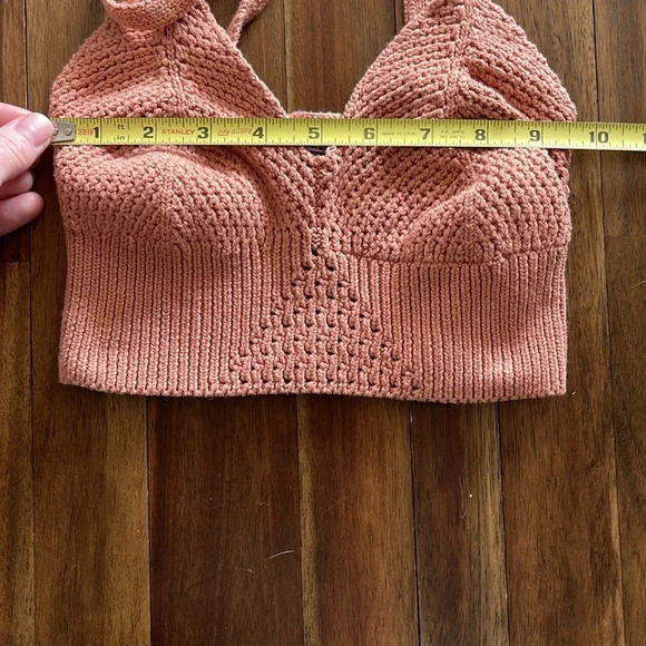 Free People crochet sweater knit bralette - Picture 4 of 6
